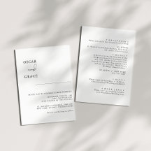 Einfache elegante Kalligrafie in einer Hochzeit