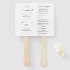 Einfache elegante Kalligrafie Modernes Hochzeitspr Fächer