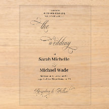 Einfache elegante Kalligrafie-Schrift Hochzeit