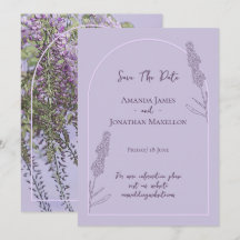 Einfache Elegante Lavender Blooms Save the Date