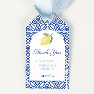 Einfache Elegante Lemon Brautparty Gastgeschenk Ta Geschenkanhänger