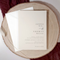 Einfache Elegante Minimal Beige Hochzeit