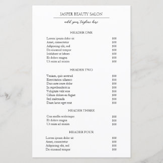 Einfache elegante Minimal Moderne Business-Preisli