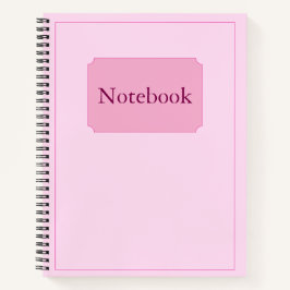 Einfache Elegante Minimalistisch Blush Pink Chic S Notizbuch