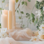 Einfache, elegante, Minimalistisch transparente Ho Acryleinladungen<br><div class="desc">Konzipiert, um sich mit der "reinen" Einladungs-Kollektion für Hochzeiten abzustimmen. Klicken Sie zum Ändern der Details auf "Details". Um den Text zu verschieben oder die Größe, den Schriftart oder die Farbe zu ändern, klicken Sie auf "Bearbeiten mit dem Entwurfswerkzeug". Sehen Sie sich den Sammellink auf dieser Seite an, um alle...</div>