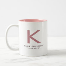 Einfache elegante Mit Monogramm Bezeichnung