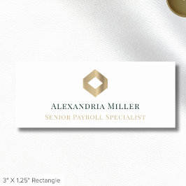 Einfache elegante Mitarbeiternamenstafel Namensschild