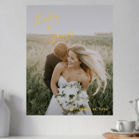 Einfache Elegante Moderne Foto Hochzeit