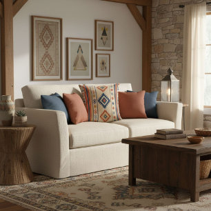 Einfache elegante moderne geometrische Linien   Kissen