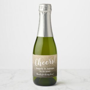 Einfache Elegante Moderne Glitzer Party Cheers Wed