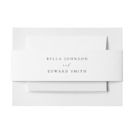 Einfache Elegante Moderne Hochzeit Einladungsbanderole