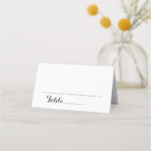 Einfache Elegante Moderne Hochzeitsstimmung - Tisc