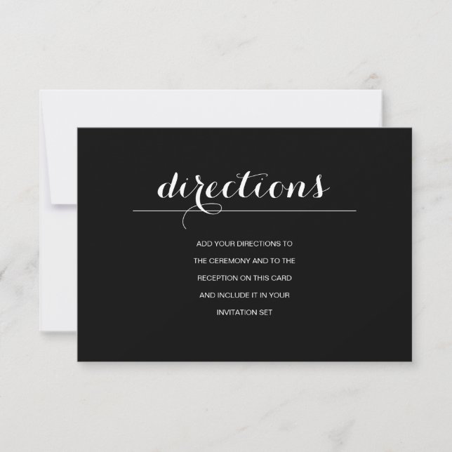 Einfache elegante moderne Karte für Hochzeiten (Vorderseite)