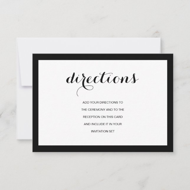 Einfache elegante moderne Karte für Hochzeiten (Vorderseite)