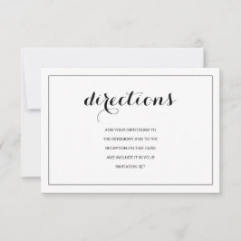 Einfache elegante moderne Karte für Hochzeiten