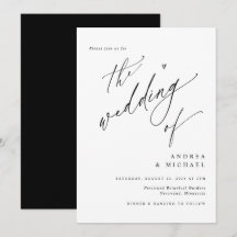 Einfache Elegante Moderne Minimalistische Hochzeit