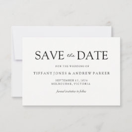 Einfache elegante moderne SkriptWedding Speichern  Save The Date