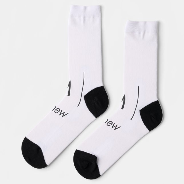 Einfache, elegante Monogramm Trauzeuge-Mannschafts Socken (Linkes Detail)