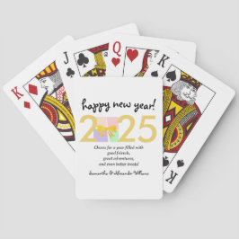 Einfache Elegante New Year's Eve Party Geschenkbox Spielkarten