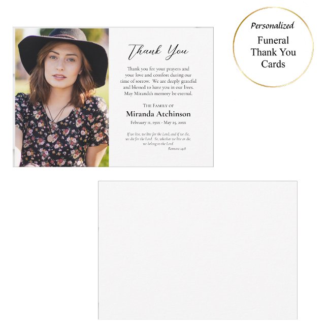 Einfache, elegante orthodoxe Christliche Beerdigun Dankeskarte (Von Creator hochgeladen)