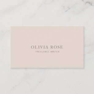 Einfache Elegante Pastel Beruflich Minimalistisch Visitenkarte