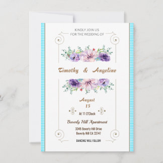 Einfache, elegante Personalisierte Einladung zur H