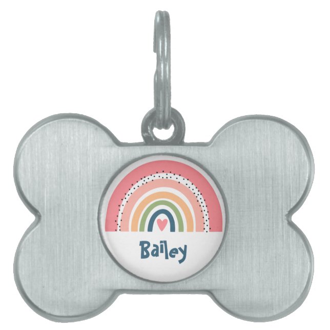 EINFACHE ELEGANTE RAINBOW BOHO TIERMARKE (Vorderseite)