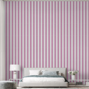 Einfache, elegante, rosa Streifen Tapete