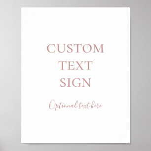 Einfache Elegante Rose Gold Cards & Geschenke Benu Poster