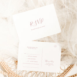 Einfache Elegante Rose Gold Song Anfrage UAWG Postkarte