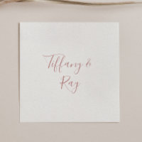 Einfache Elegante Rose Gold Wedding Napkins