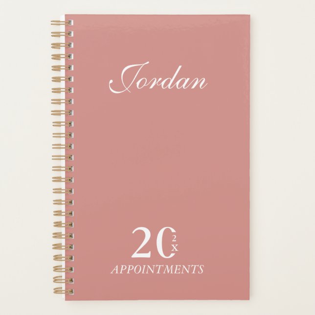 Einfache elegante Rose Name Täglicher Planer AppoP (Vorderseite)