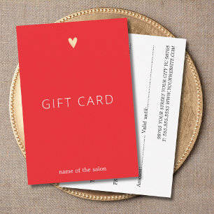 Einfache Elegante Rot Weißes Gold Herzlichkeit Sch