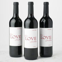 Einfache, elegante Rote Liebe Hochzeit
