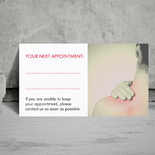 Einfache elegante Rückenmassage für Frauen Terminkarte