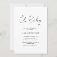 Einfache elegante rustikale Schrift Moderne Babydu