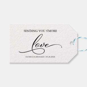 Einfache Elegante Schrift S'more-Liebe-Gunstbezeug Geschenkanhänger