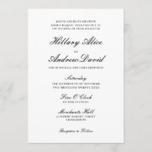 Einfache, elegante Schwarz-Weiß-Hochzeit