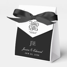 Einfache Elegante Schwarz-weiß Moderne Minimale Sc Geschenkschachtel