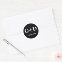 Einfache, elegante, schwarz-weiße Hochzeit in Mono