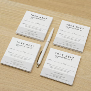 Einfache Elegante Schwarz-weißer Salon Post-it Klebezettel