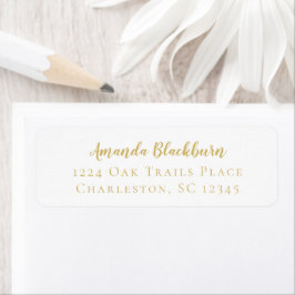 Einfache Elegante Script Gold Delikate Calligrafy