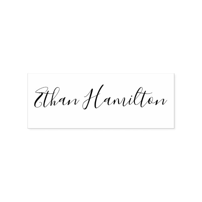 Einfache Elegante Signatur Personalisiert Gummistempel (Prägung)