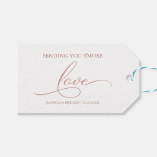 Einfache Elegante Skripte S'more Liebe Gefälligung Geschenkanhänger