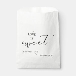 einfache, elegante Skriptsprache Liebe ist süße Ga Geschenktütchen