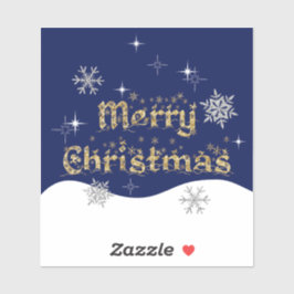 Einfache Elegante Sparkling Weihnachten Glitzer Sp Aufkleber