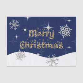 Einfache Elegante Sparkling Weihnachten Glitzer Sp Seidenpapier