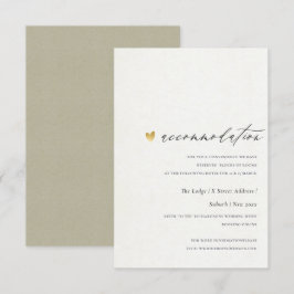 EINFACHE ELEGANTE SQ KRAFT TYPOGRAPHIE Unterkunft Einladung