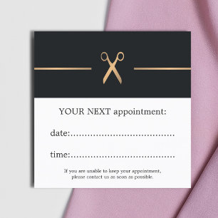 Einfache elegante Termin Karte für Friseure