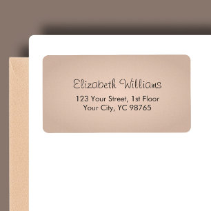Einfache Elegante Textur-Rose Adressaufkleber